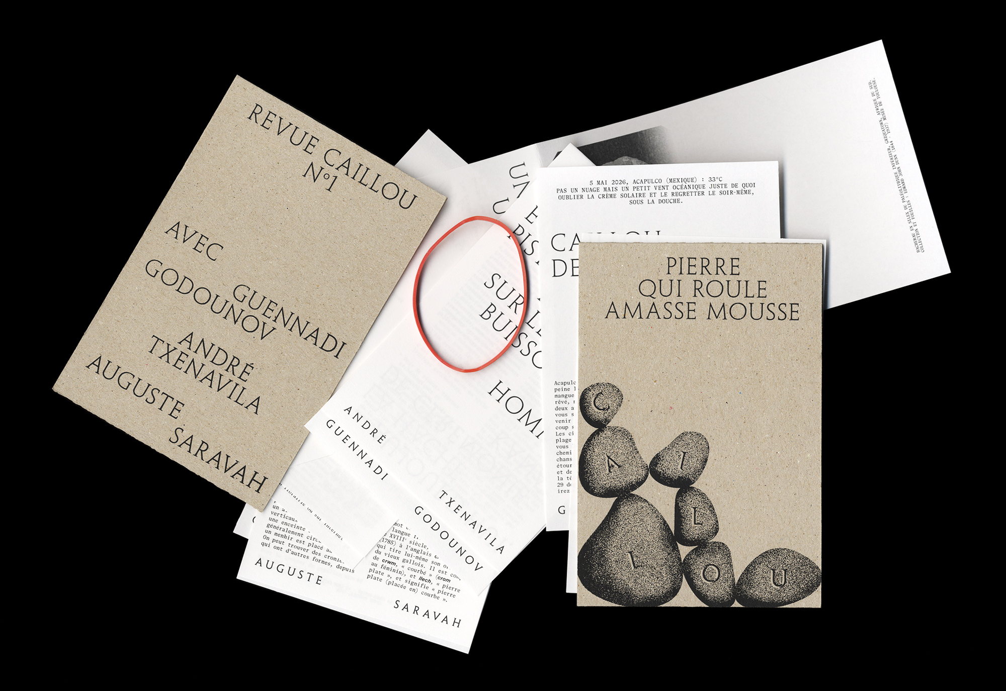 revue cailloux, designed by studio mitsu