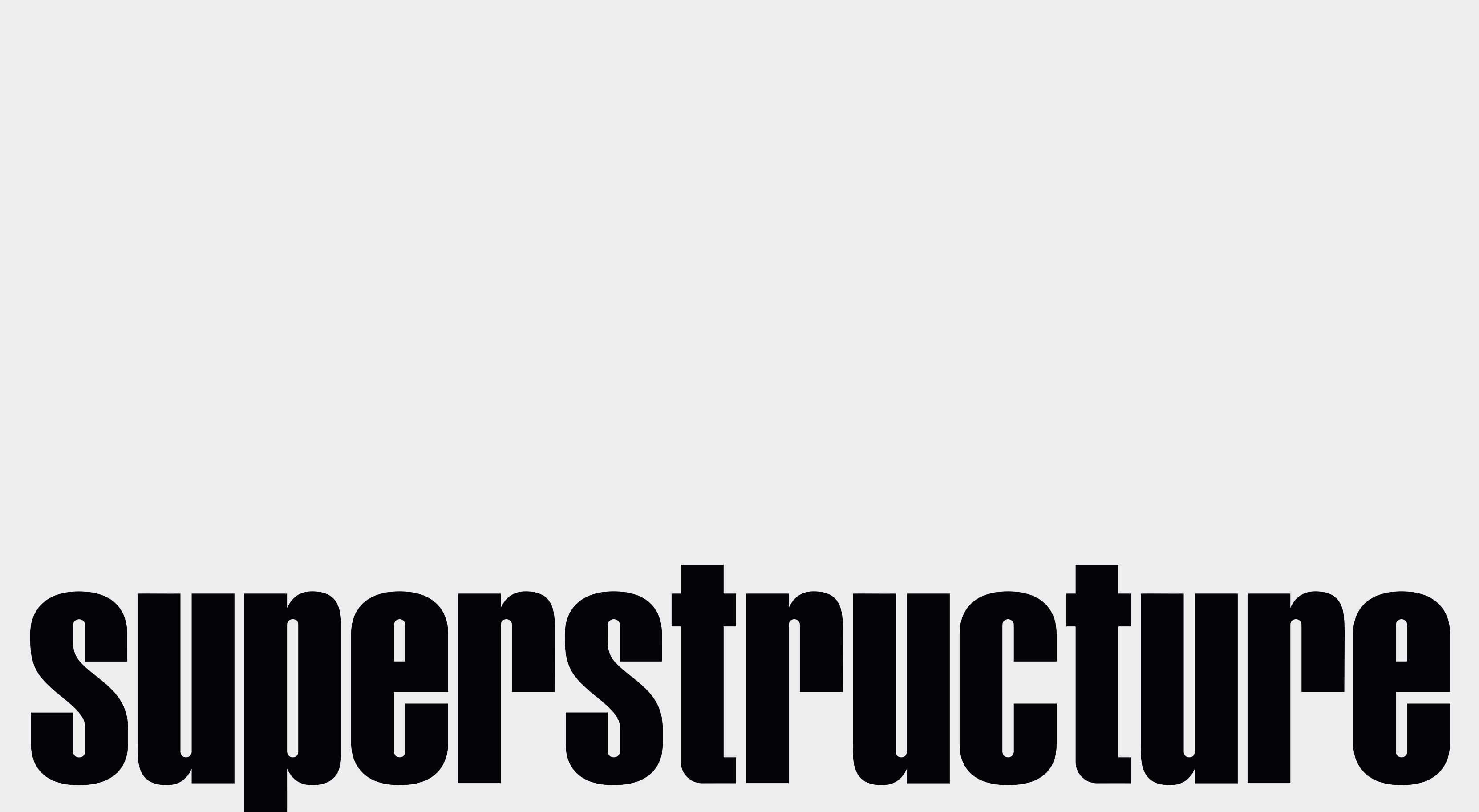 Graphic design and logotype design for Superstructure production, art direction, visual identity