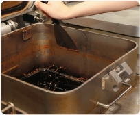 次の調理の準備