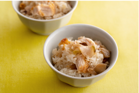 鶏とザーサイの炊き込みごはん