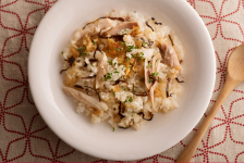 チキンと塩昆布のバターライス