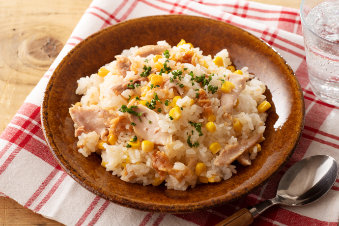 ガリバタチキンのピラフ風