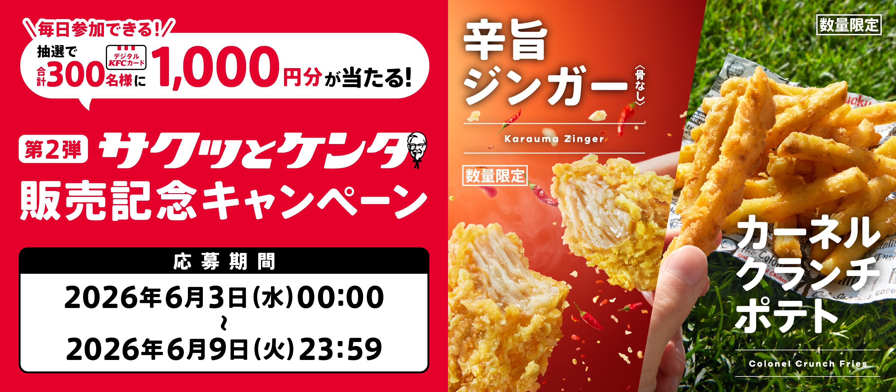 サクッとケンタ販売記念キャンペーン第2弾応募規約】｜ケンタッキー