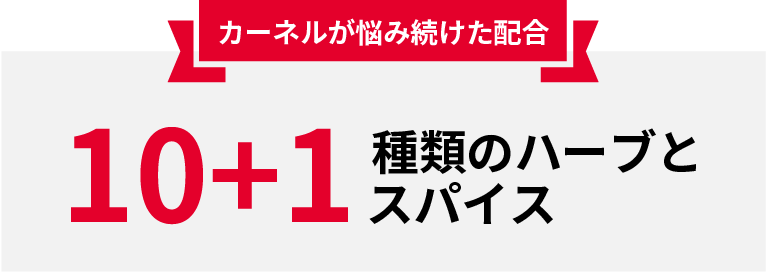 10+1種類のハーブとスパイス