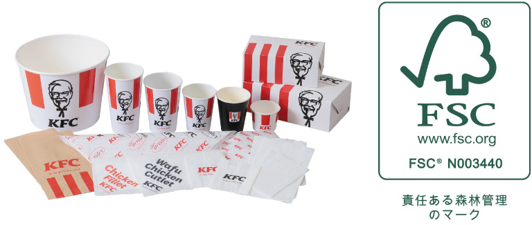 紙製パッケージをFSC認証紙に切り替え