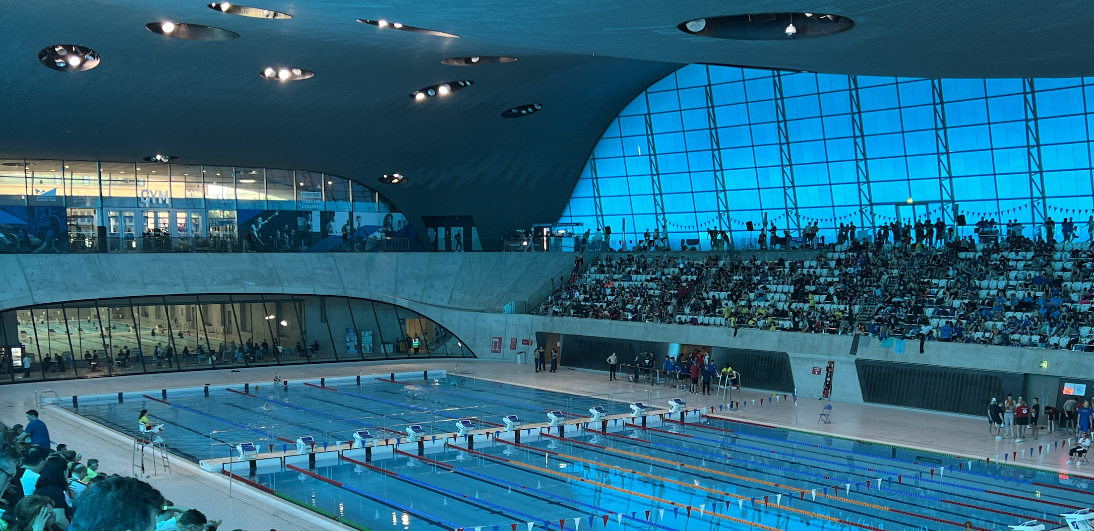 Crowds In Pool