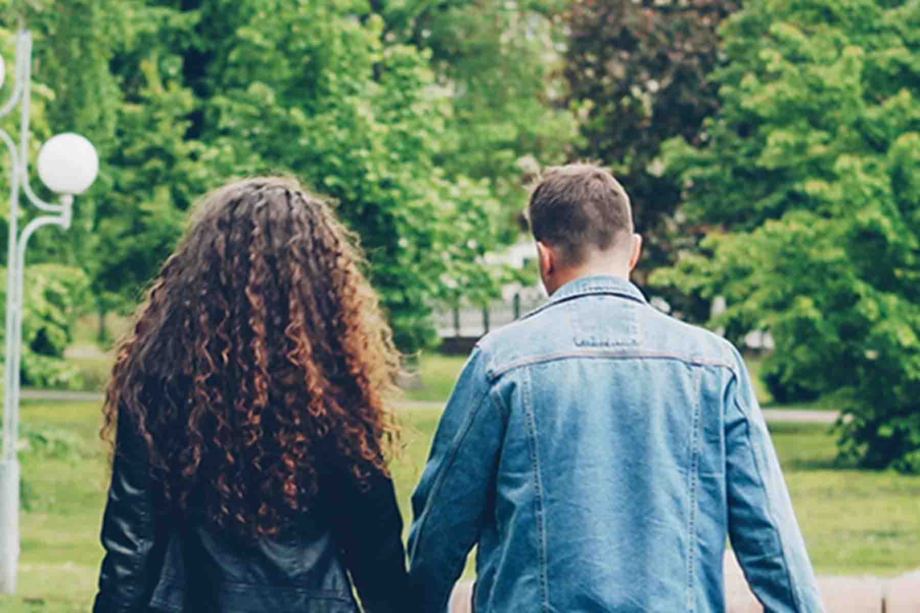 two people going on a walk