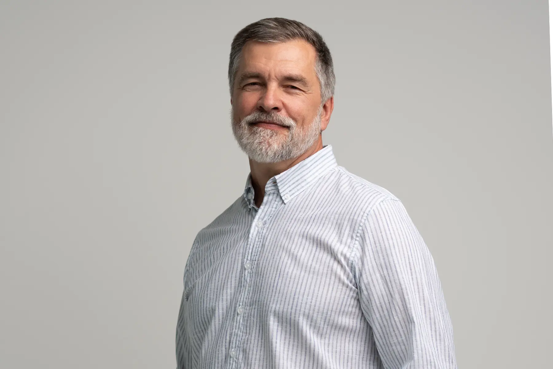 Attractive older man smiling