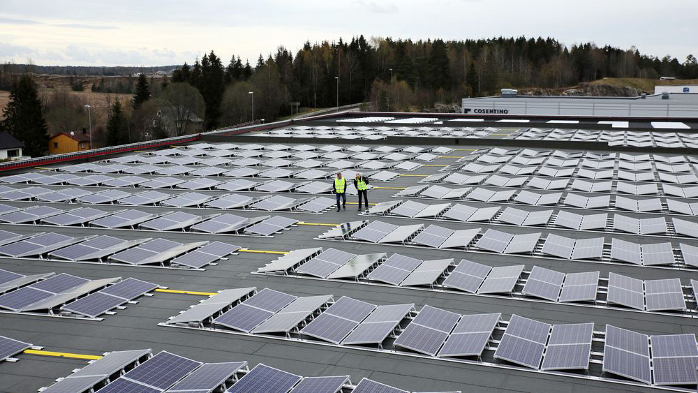 Solceller på taket - ASKO Vestby