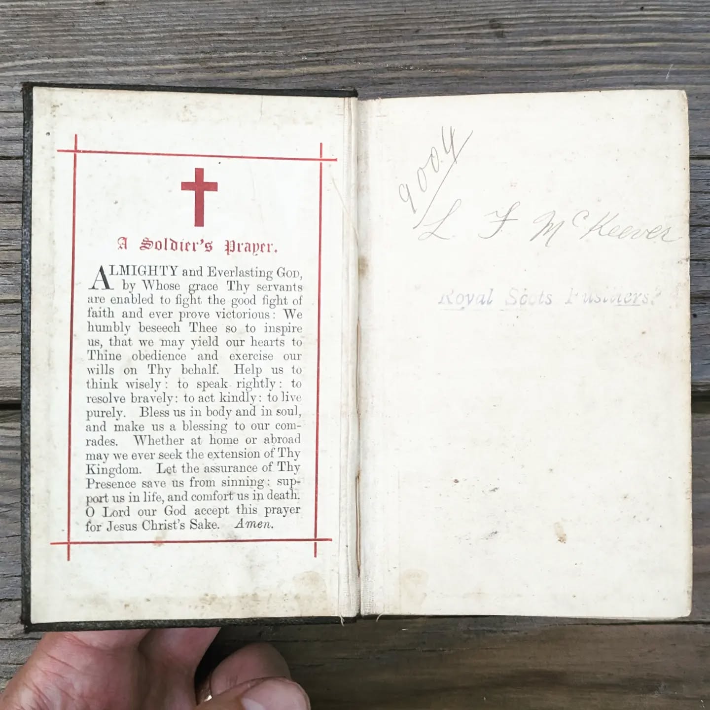 WW1 Bible Page