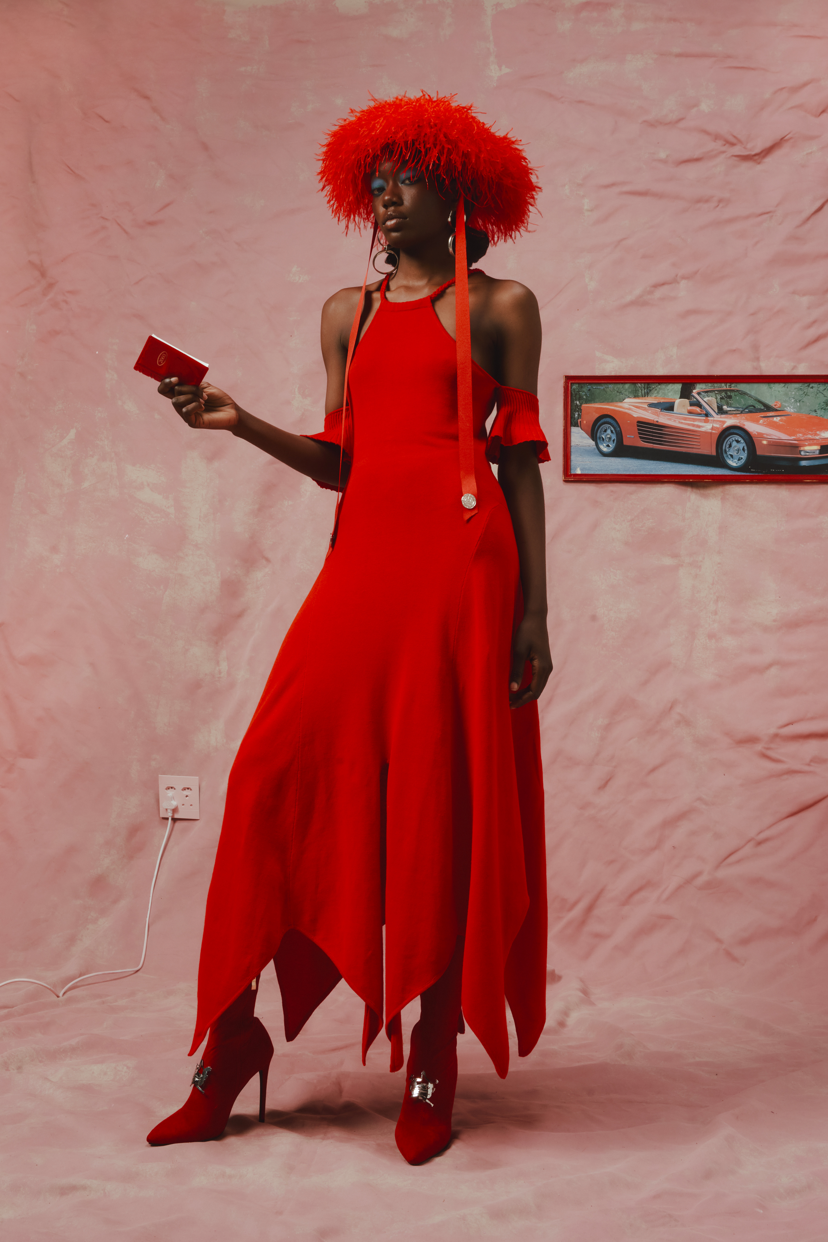 Rope Halter Handkerchief Dress — THEBE MAGUGU