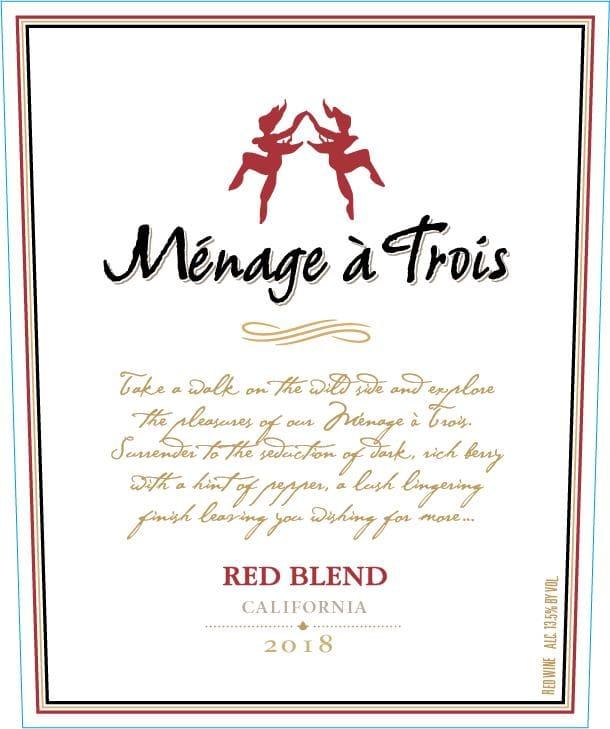 Menage a Trois red blend for valentine’s day