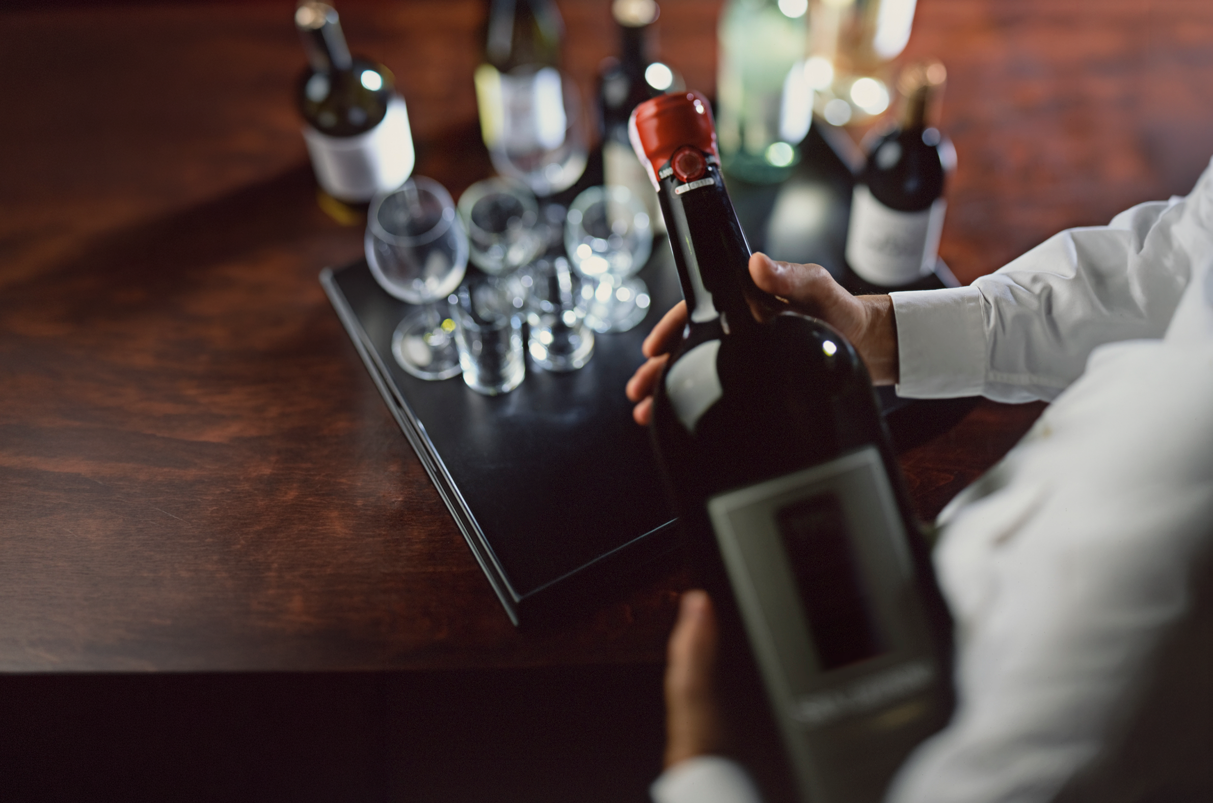 Large format Bordeaux bottles