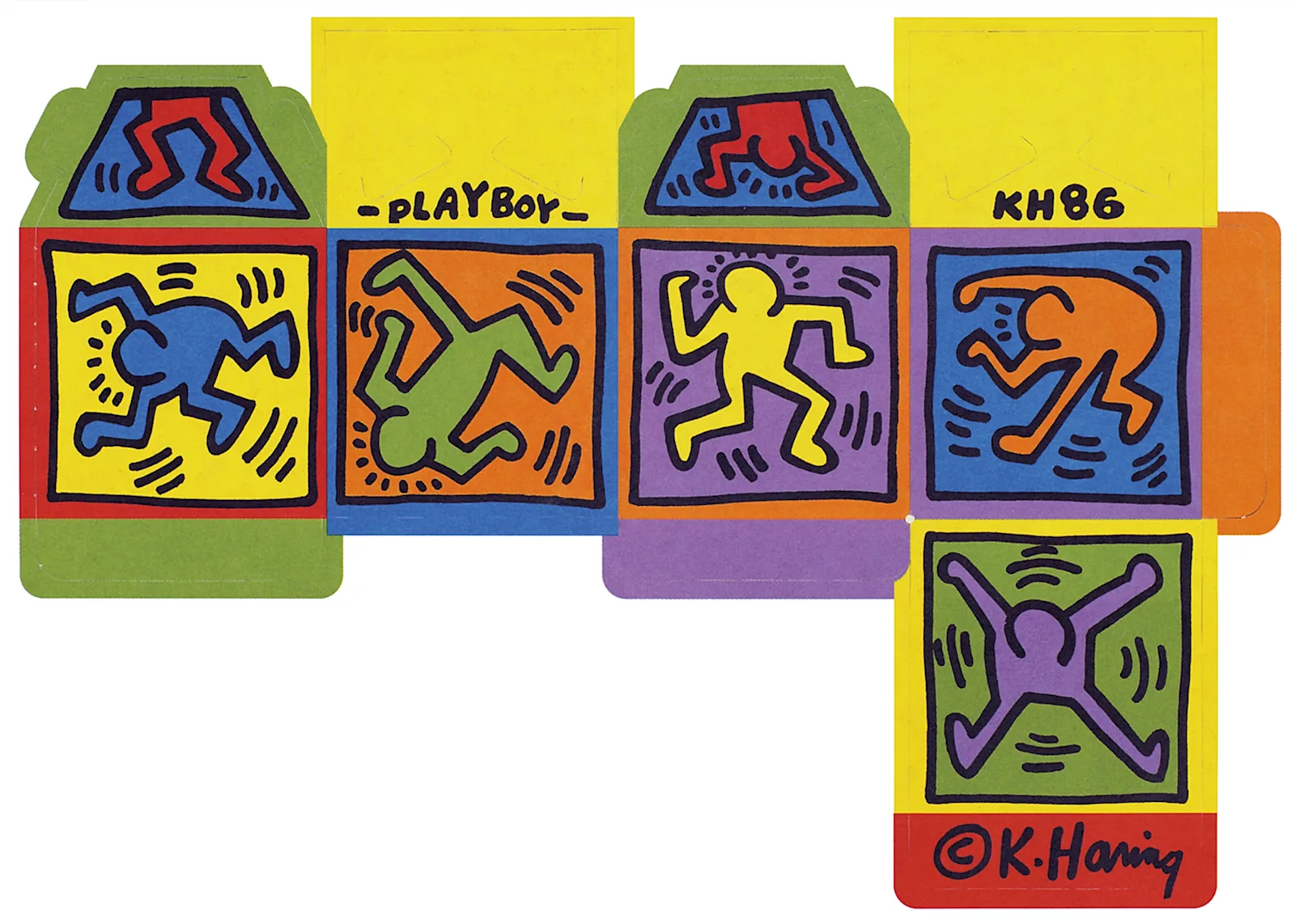 A pop-out from the pop artist: Haring's design for a Christmas ornament was included in the December 1986 issue.