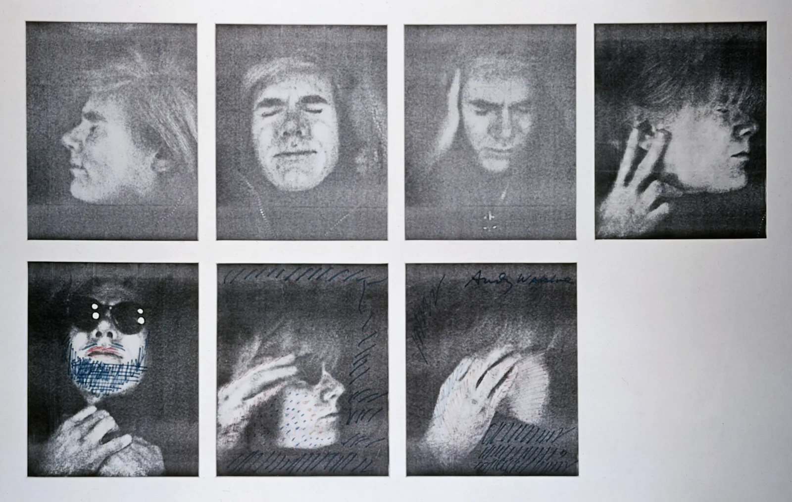 Warhol created photocopied self-portraits of himself for a 1969 PLAYBOY profile.