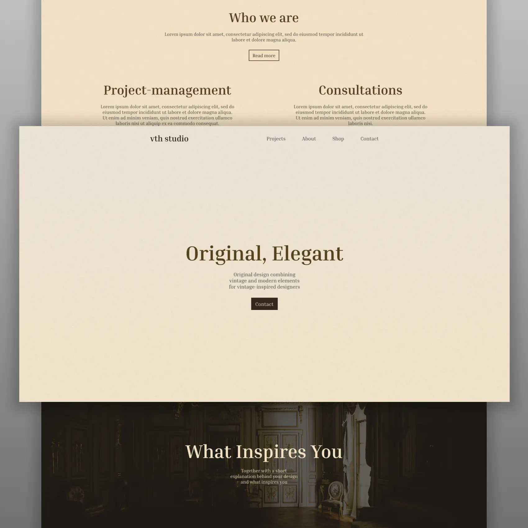 Website template thumbnail