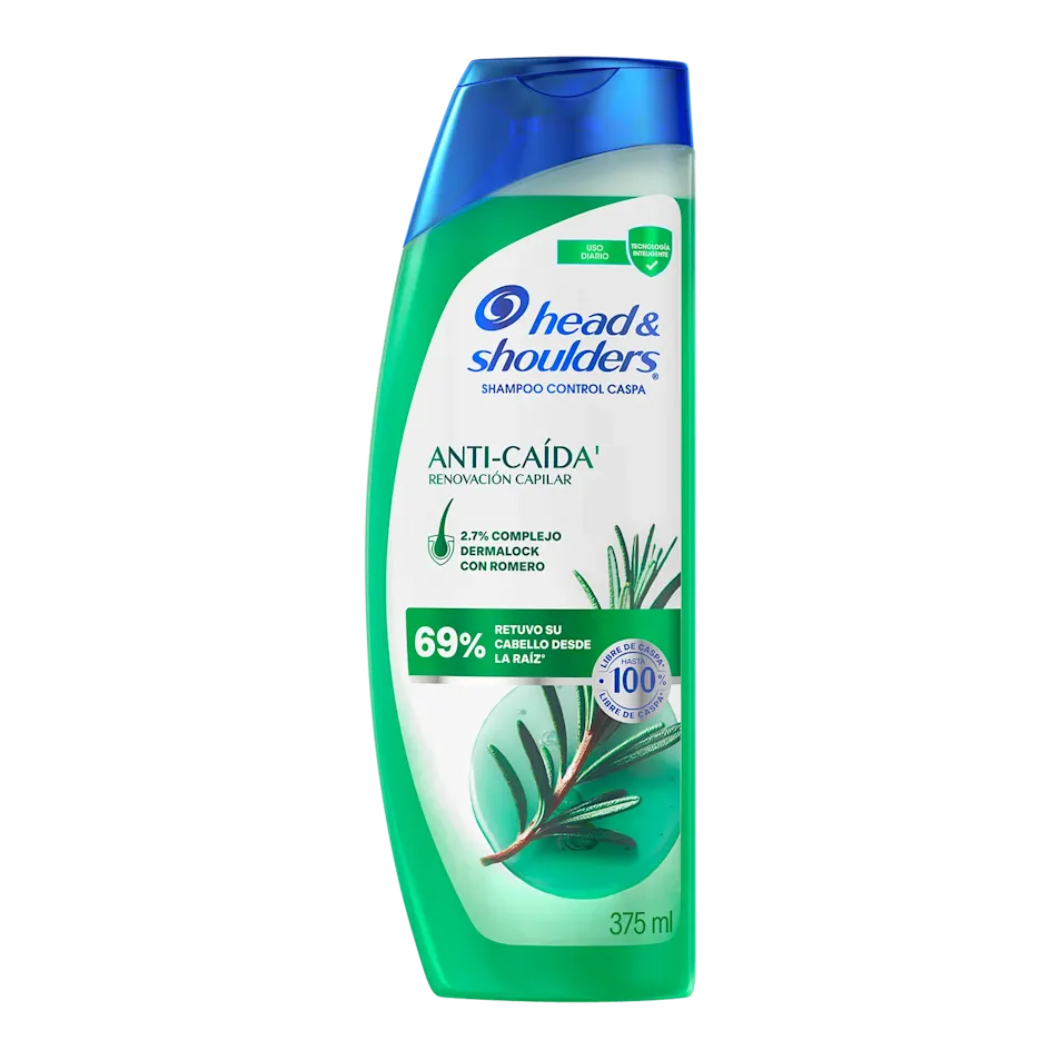 Botella del nuevo Shampoo Anti-Caída de HEAD & SHOULDERS, renovación capilar.