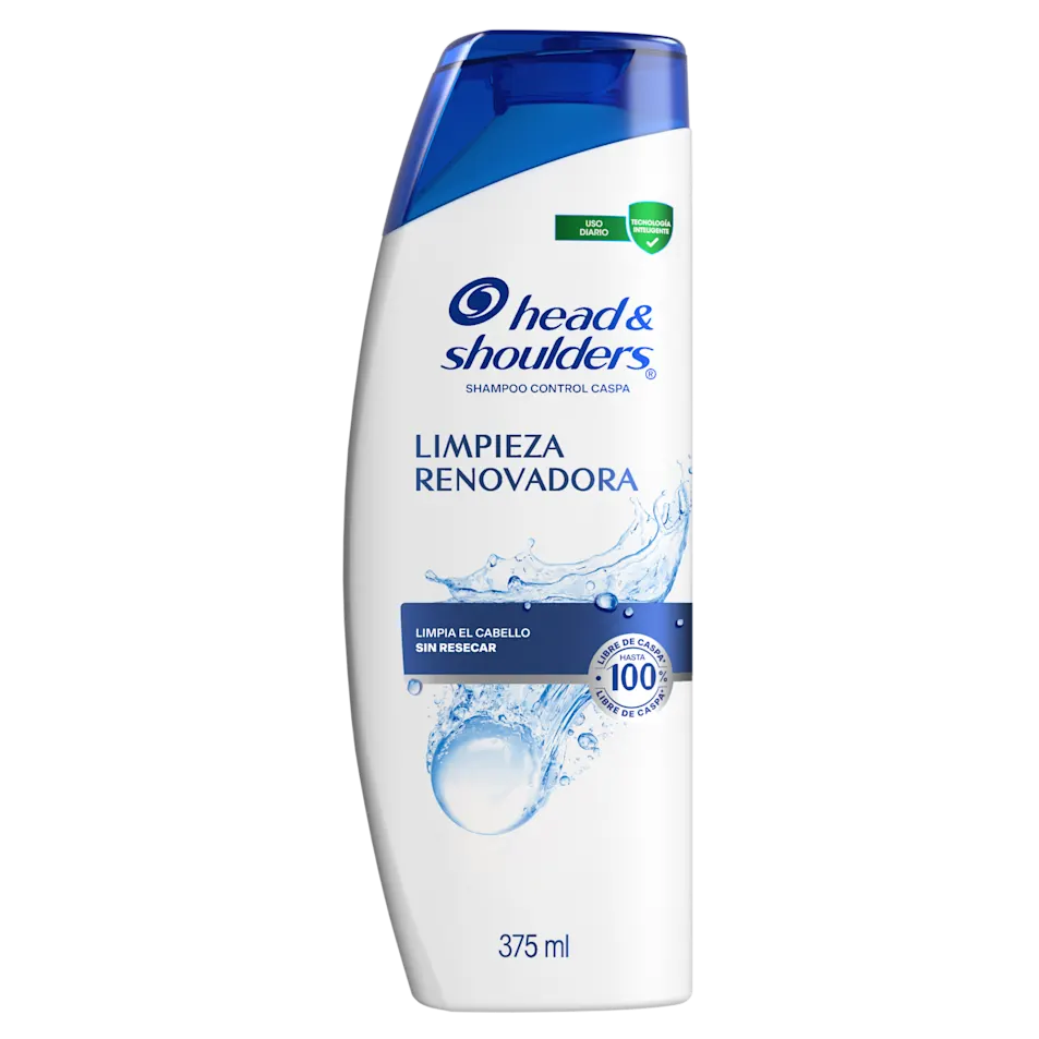 Shampoo Head & Shoulders Limpieza Renovadora 375ml vista frontal Shampoo Head & Shoulders Limpieza Renovadora 375ml vista frontal