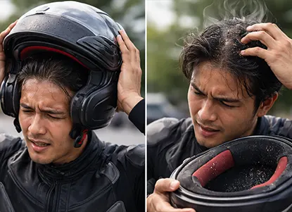 dandruff from motorcycle helmet BARDANI Premium Liner | Sweat-Absorbing Skull Cap for Bikers, Sports & Gym | Anti-Dandruff, Anti-Odor, Fast Dry, Stretch Fit Hair care tips for those