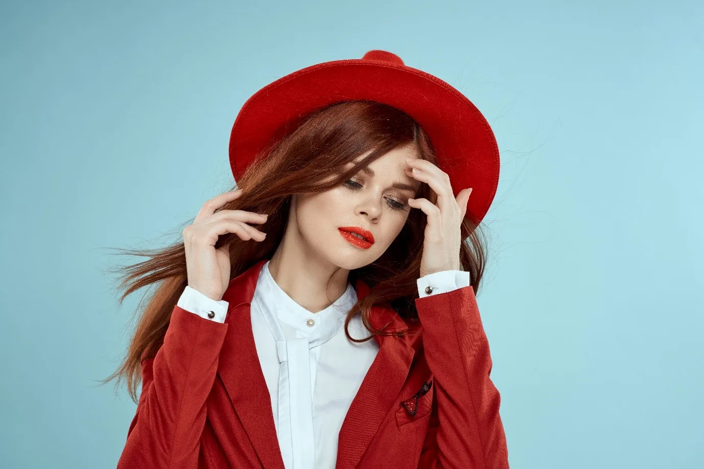 Woman wearing hat