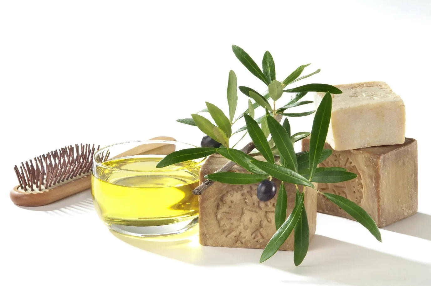 Olive oil in a bowl