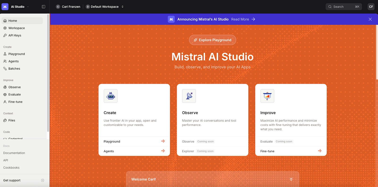 Mistral запускает собственную среду AI Studio для быстрой разработки с использованием своих европейских языковых моделей