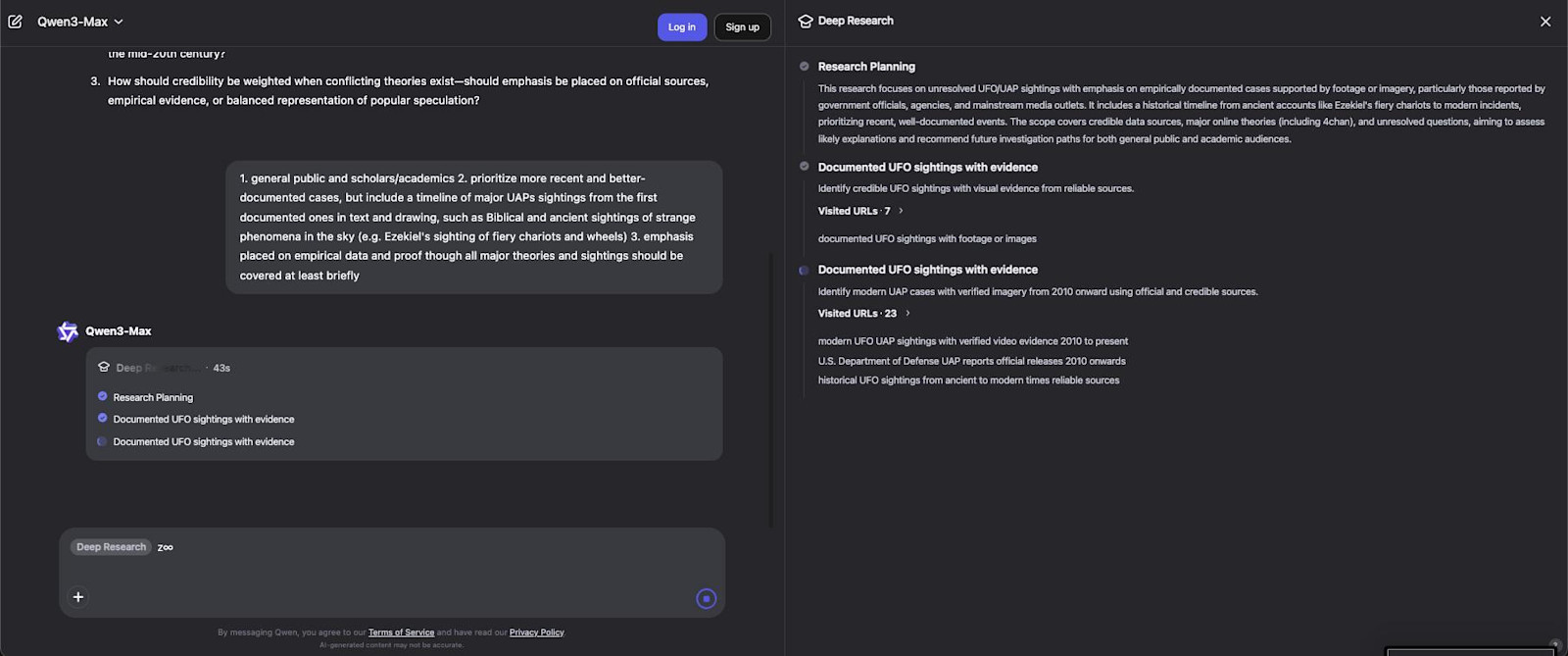 Новое обновление Deep Research от Qwen позволяет за считанные секунды превращать отчеты в веб-страницы и подкасты