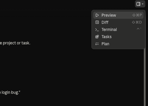 Claude Code desktop preview pane. 