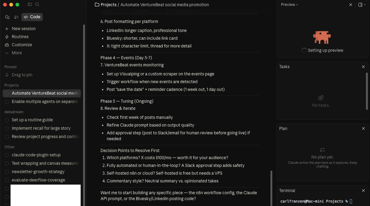 Мы протестировали обновленное настольное приложение Claude Code от Anthropic и функцию «Процедуры» — вот что следует знать предприятиям | VentureBeat