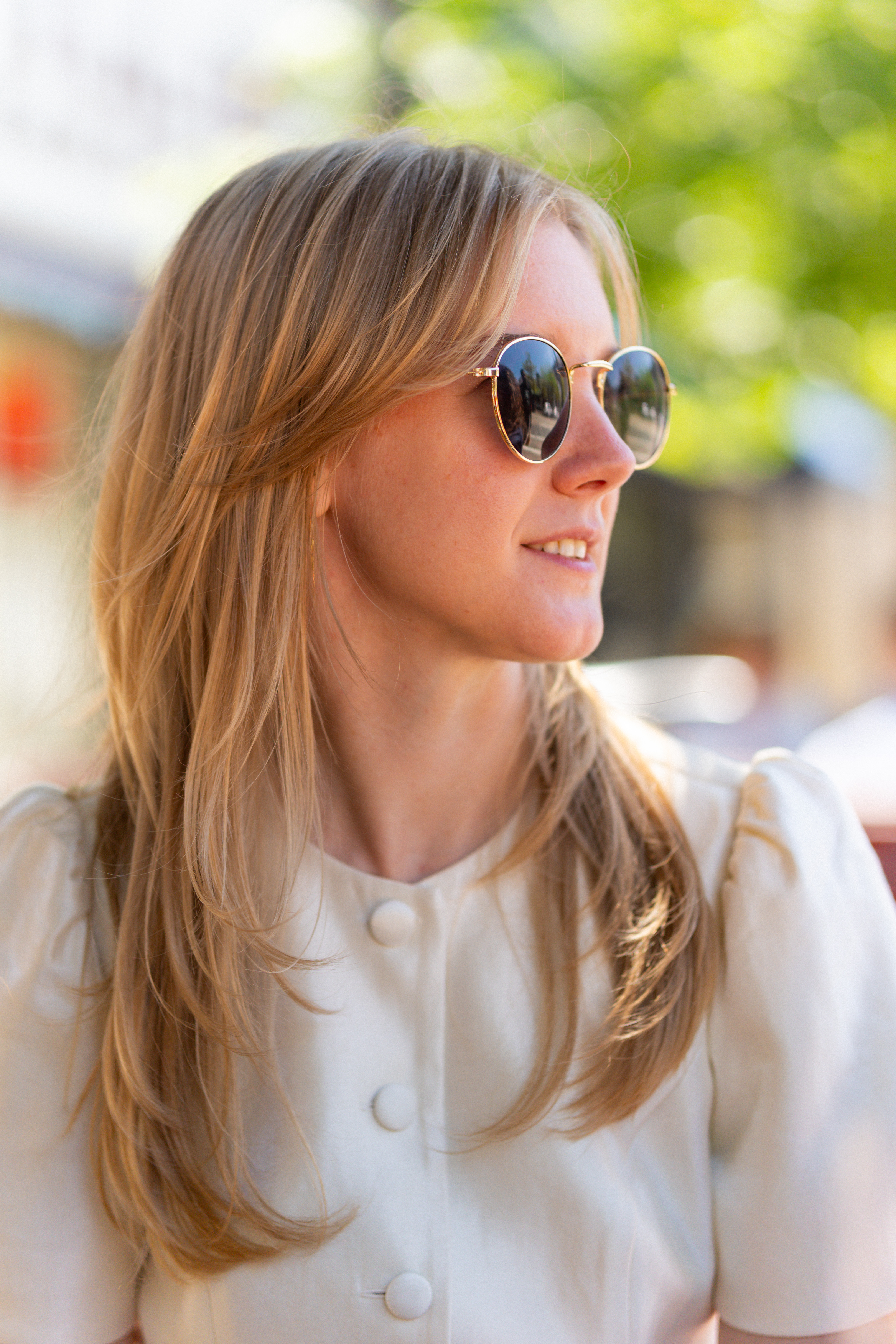 Bride in Sunglasses Candid