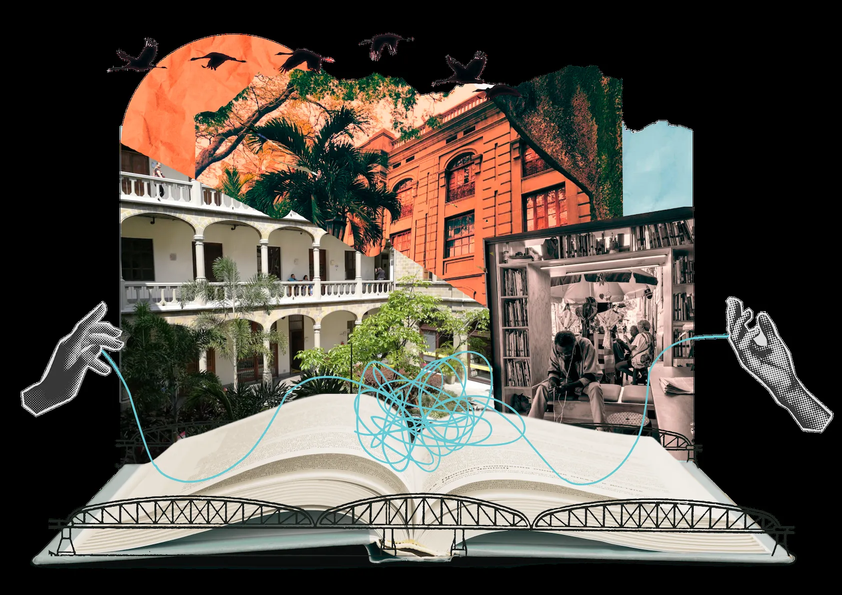 Cabecera collage bibliotecas Claustro y San Ignacio 