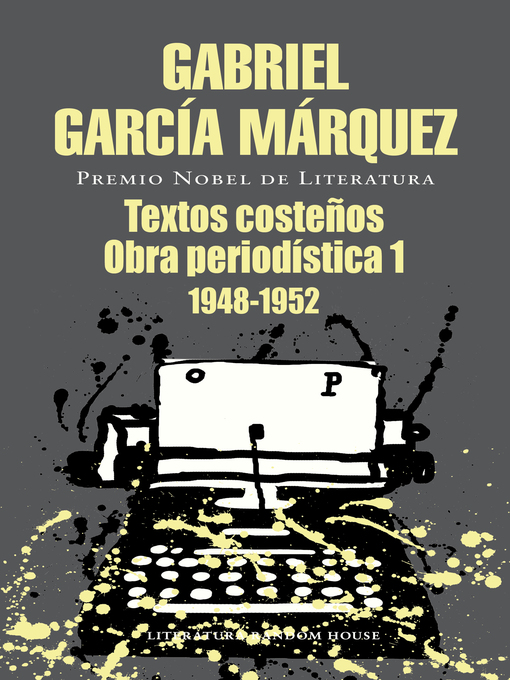 Portada libro Textos costeños Obra periodística, 1 (1948 1952).
