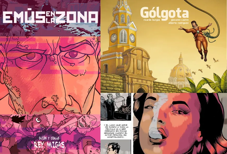 Portadas de los libros Emaús en la zona y Gólgota