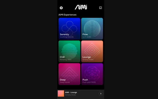 AI music app Aimi lets you set the tempo and mood of endless playlists