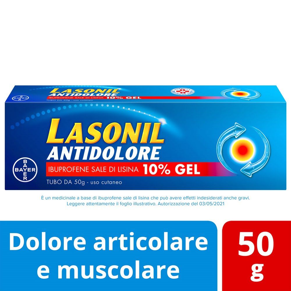 LASONIL ANTIDOLORE*GEL 50G 10% - 1