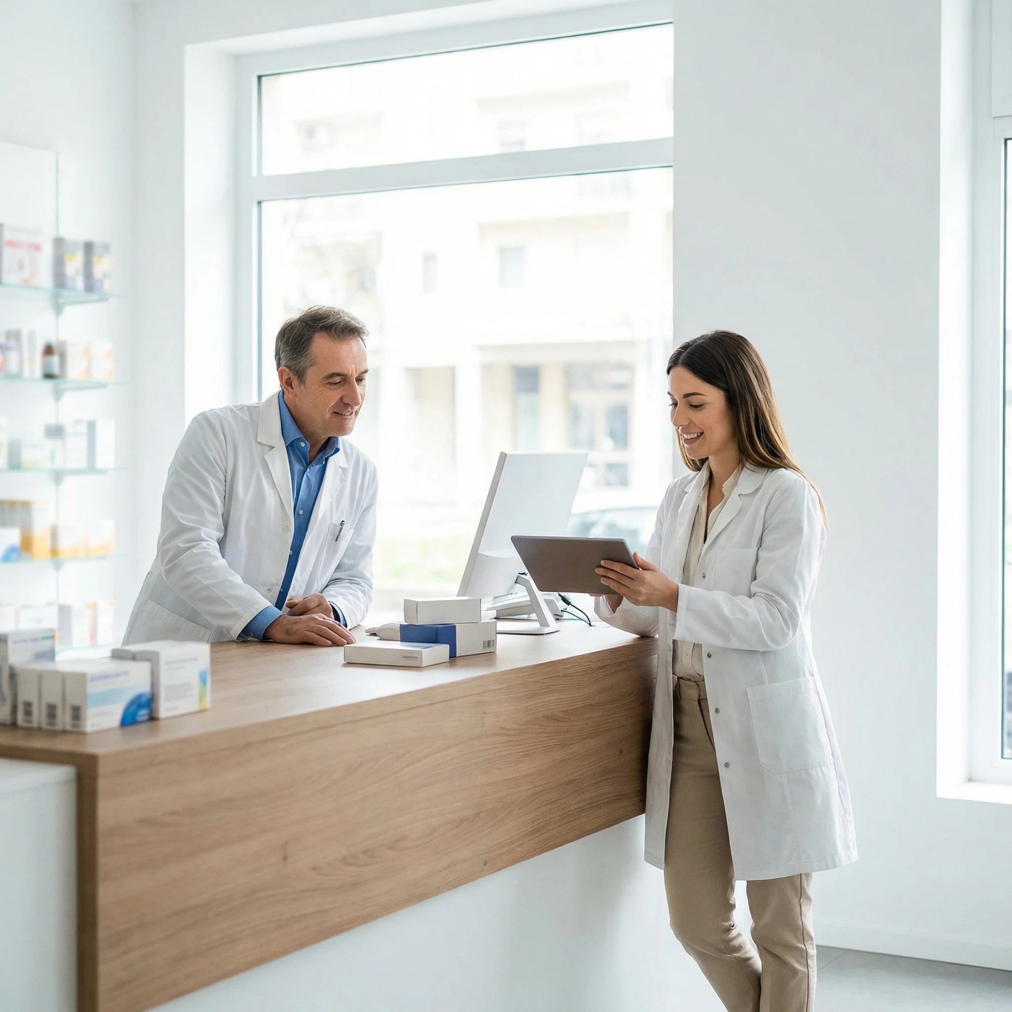 Farmacista al lavoro