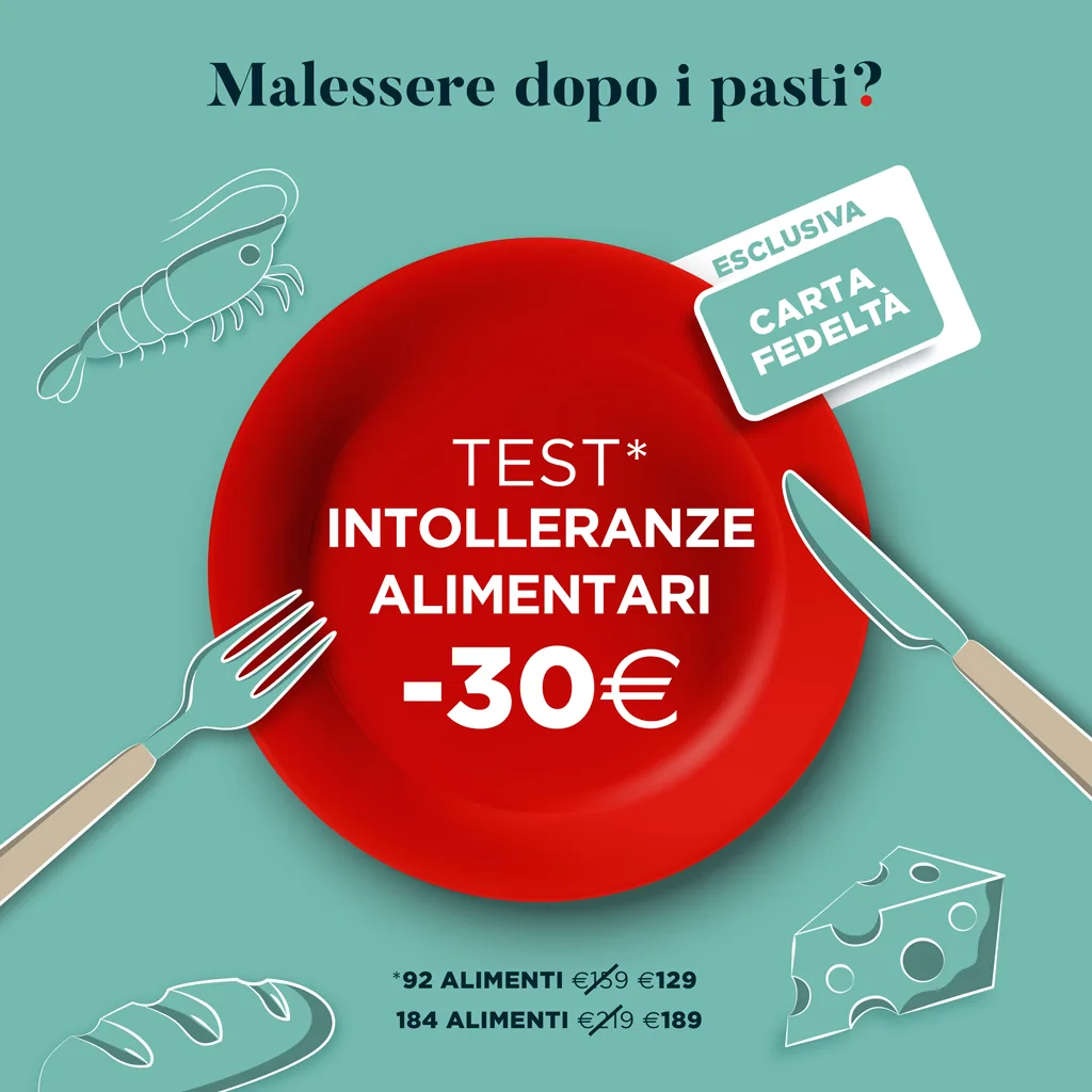Test intolleranze alimentari Lafarmacia.