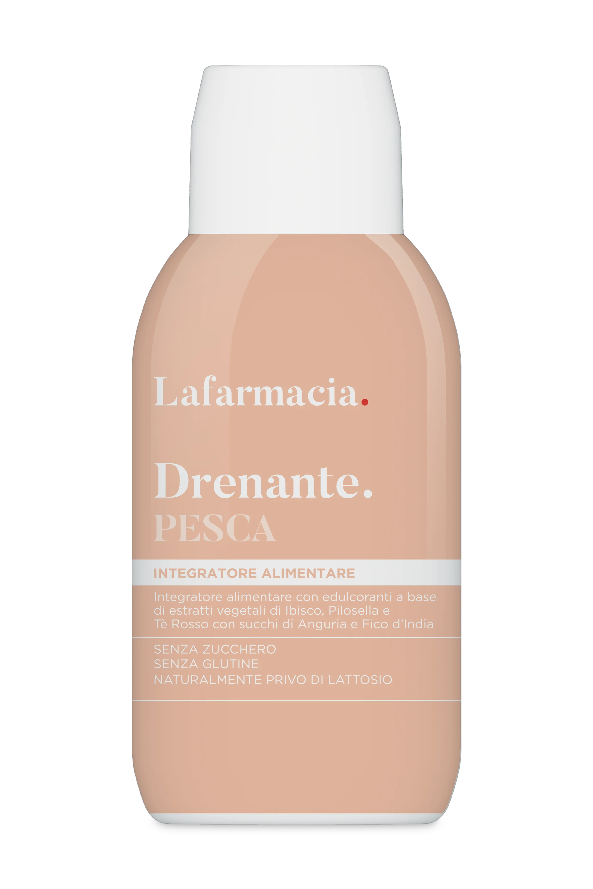 Integratore gusto pesca per il drenaggio dei liquidi 500ml