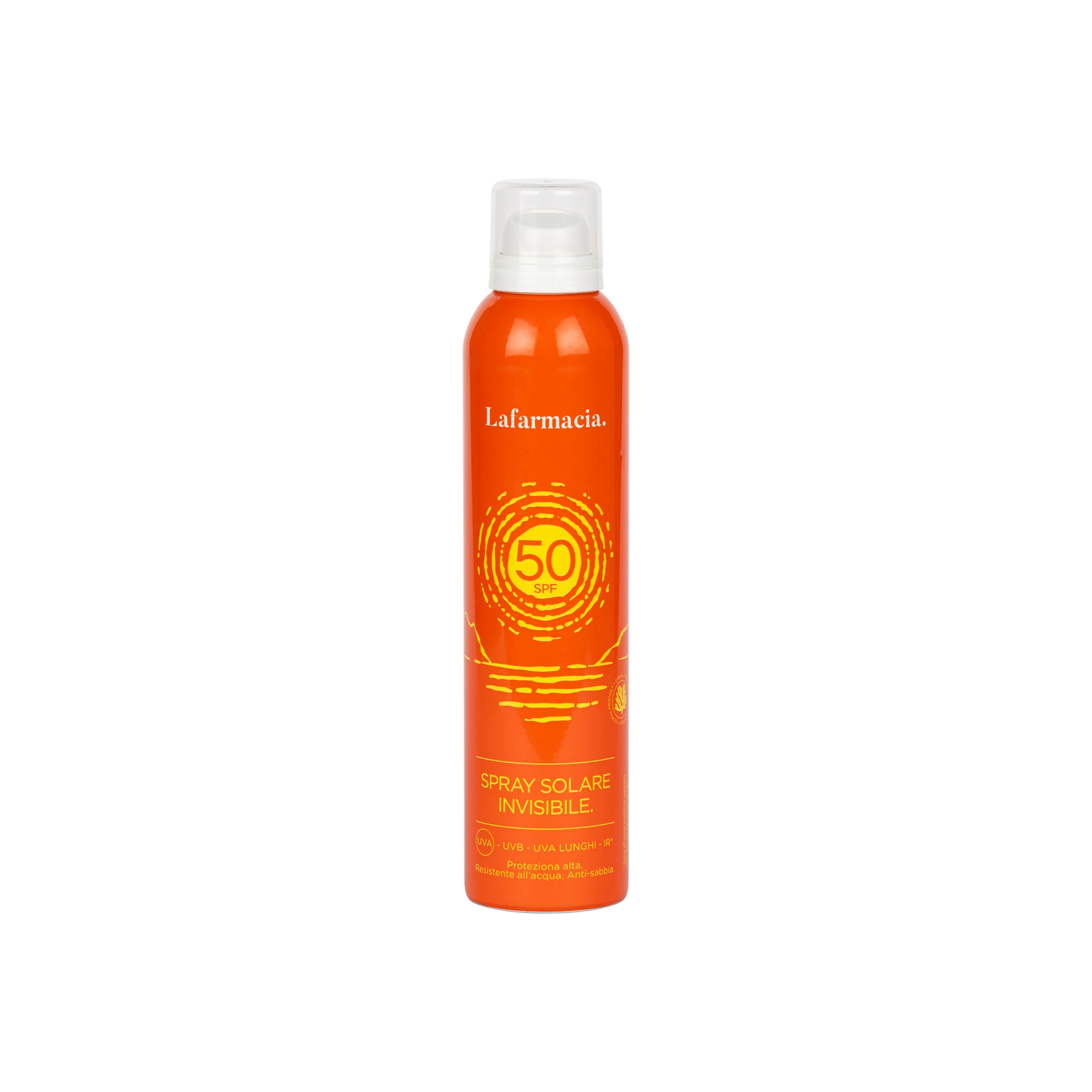 Protezione solare SPF50 in spray invisibile 200ml profumazione cocco
