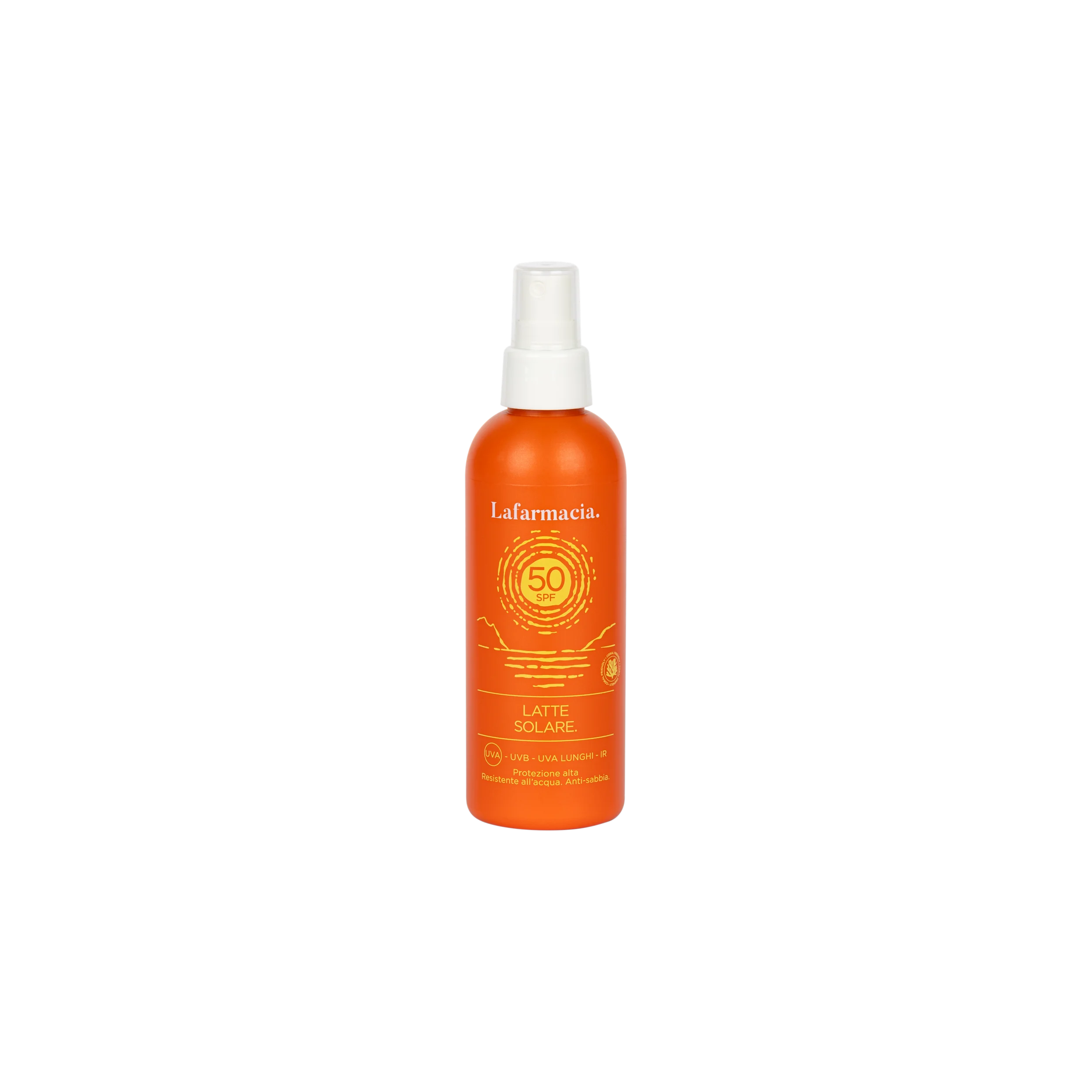 latte Solare protezione 50 formato 200ml aroma cocco