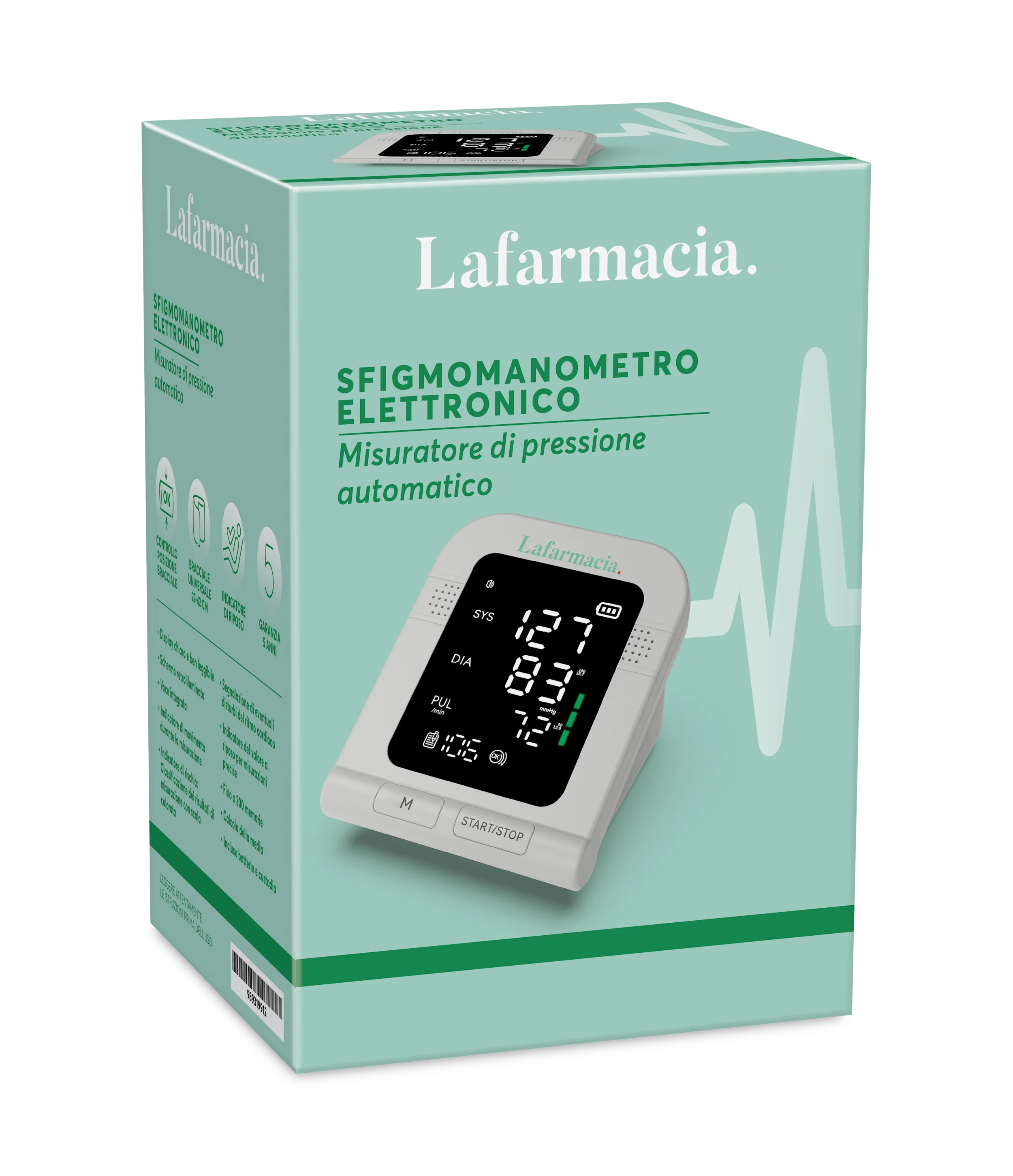 Sfigmomanometro Elettronico Misuratore di Pressione Automatico