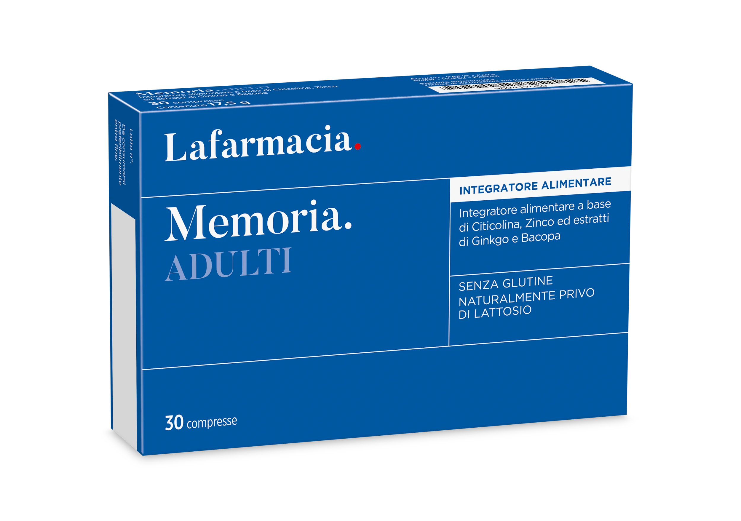 Integratore per favorire memoria e facoltà cognitive in 30 compresse
