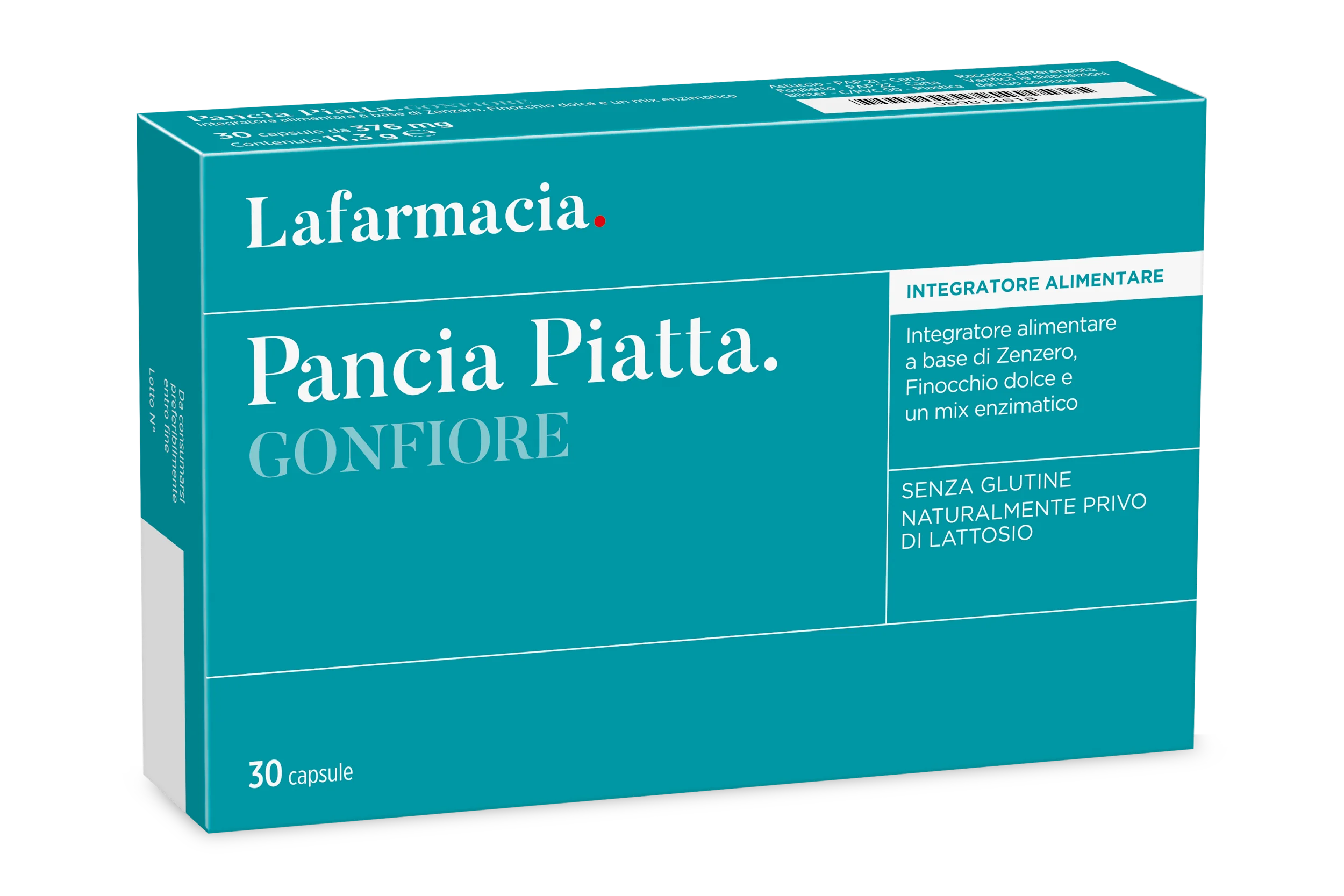 Integratore a base di Zenzero e Finocchio contro il gonfiore 30 cps