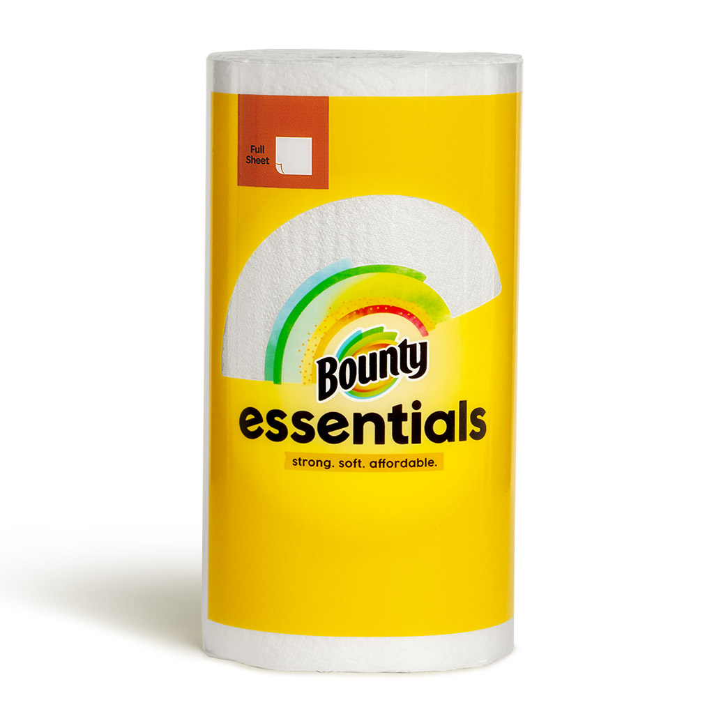 Bounty Essentials Full Size Sheet Paper Towel Rolls