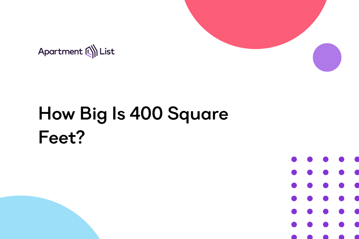 How Big Is 400 Square Feet?