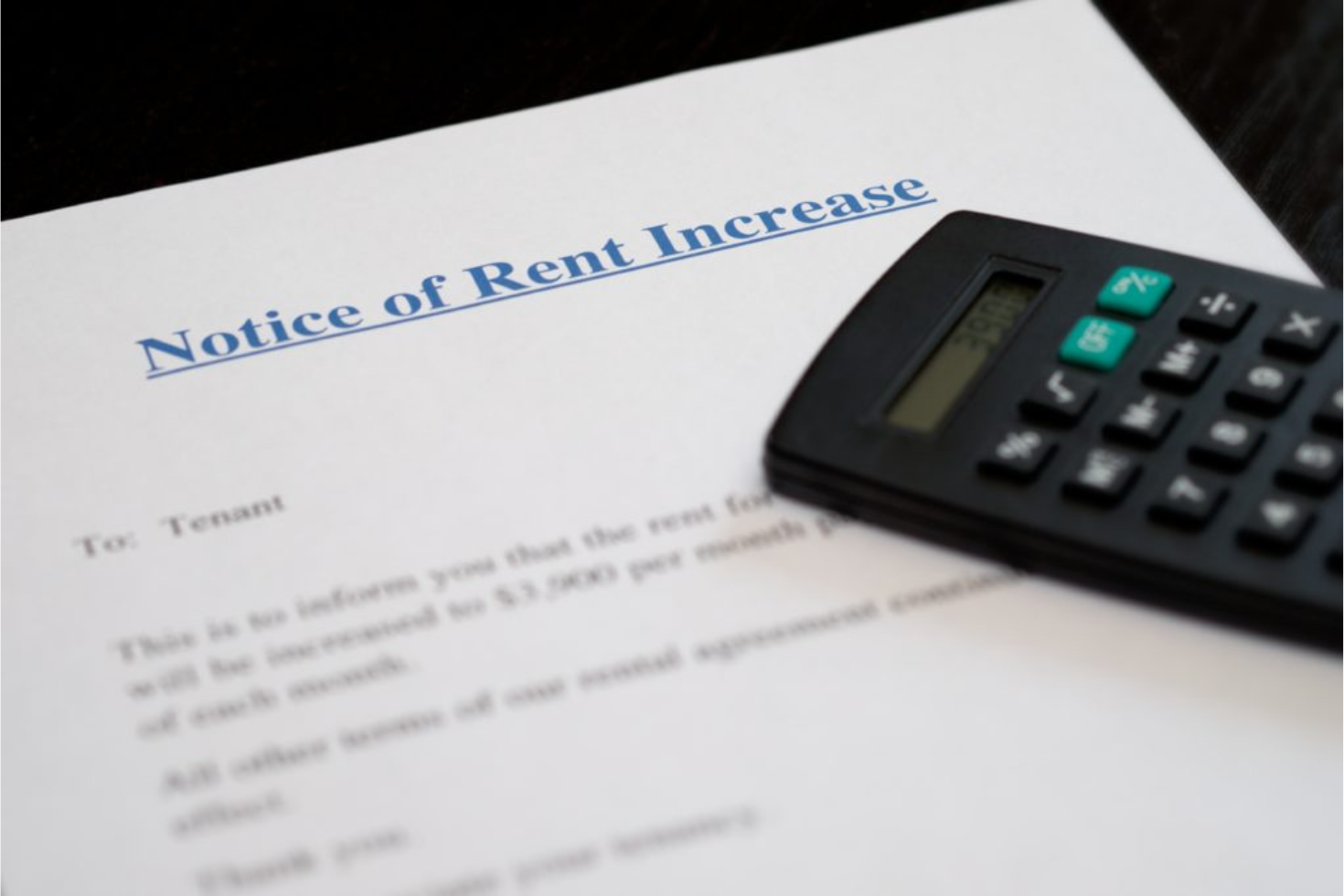 rent increase letter