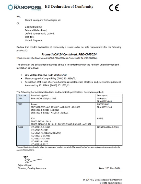 DoC for PromethION Combined