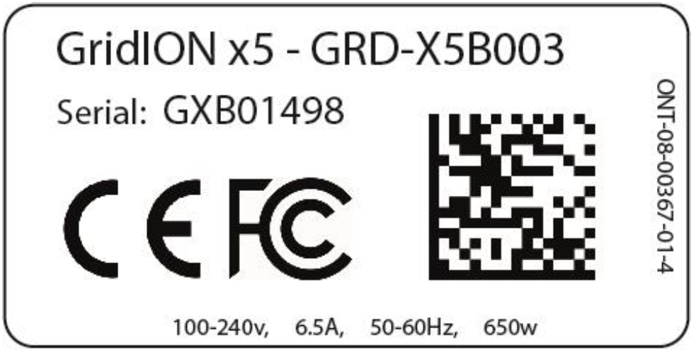 GridION Mk1 CE label