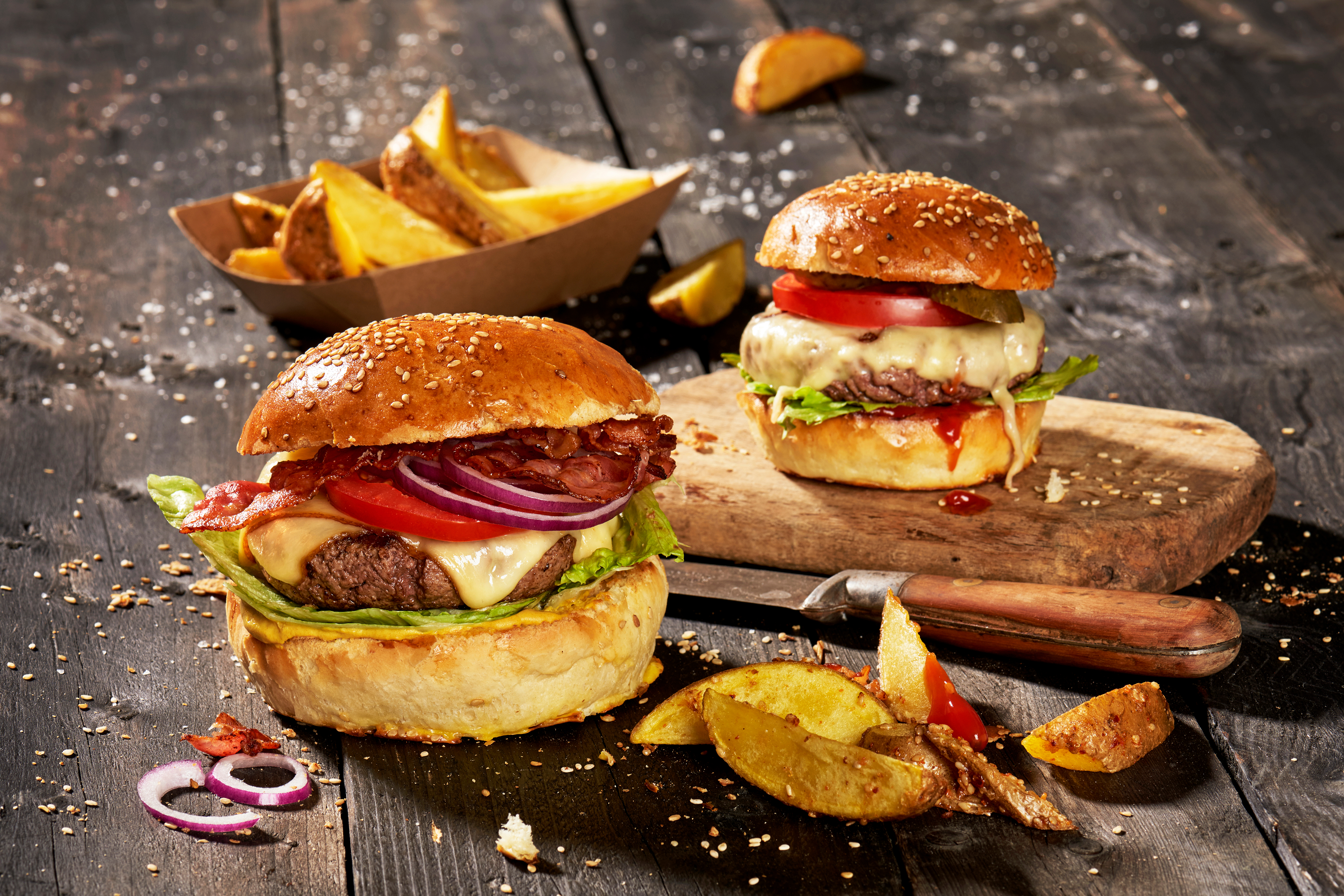 Burger im Doppelpack