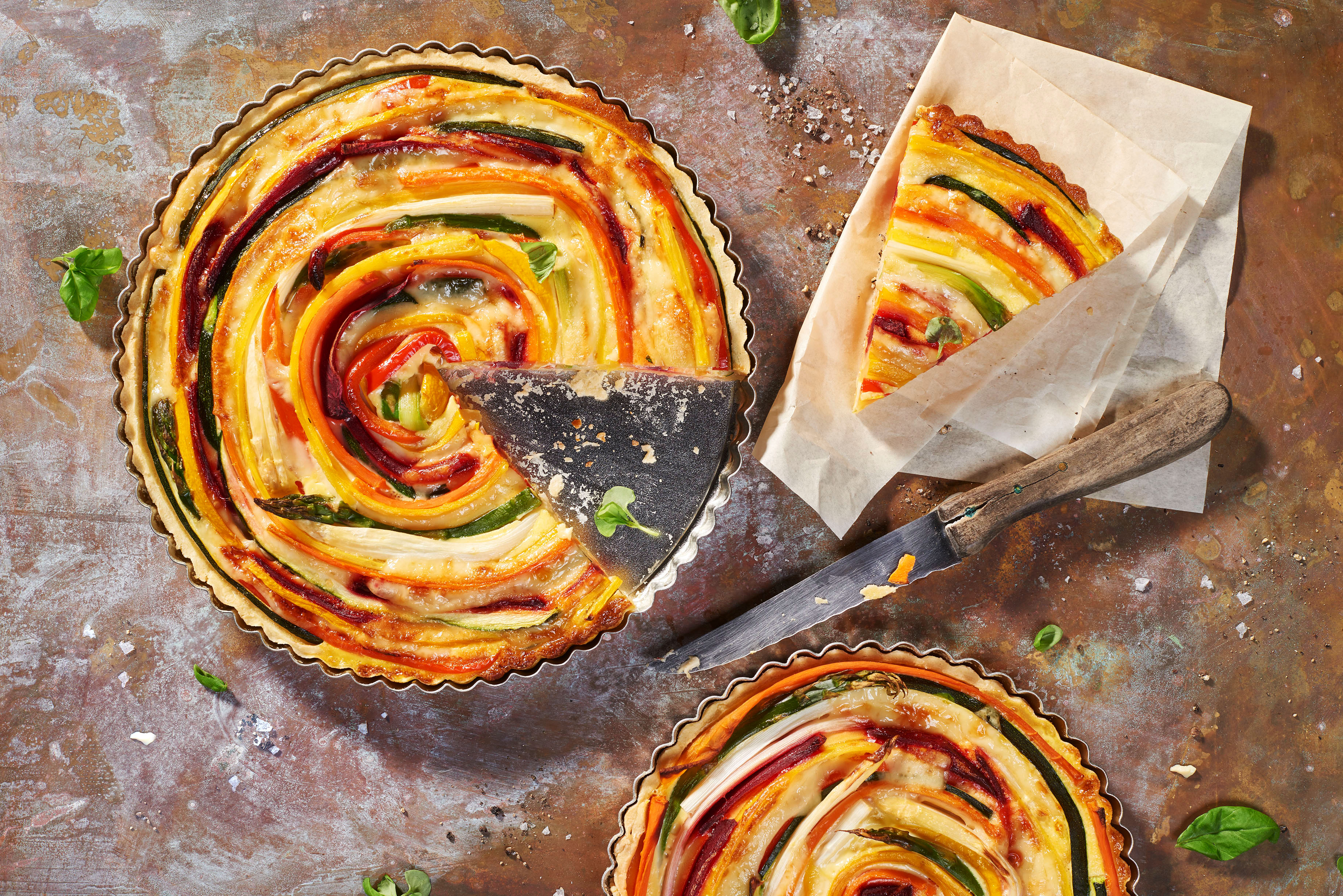 Quiche escargot aux légumes